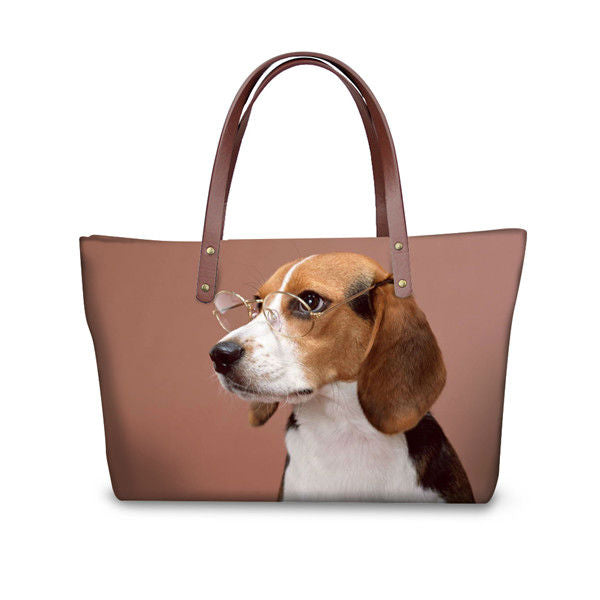 3D Beagle Dog Tote Bag