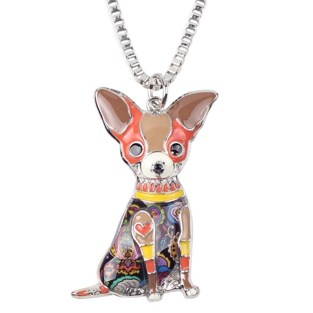 Lovely Beagle Puppy Pendant Necklace
