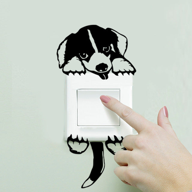 Puppy Beagle Light Switch Stickers