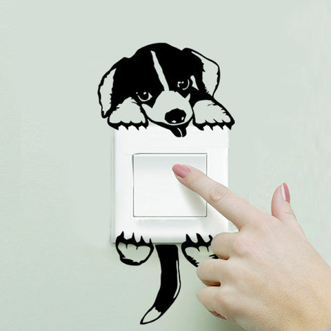 Puppy Beagle Light Switch Stickers