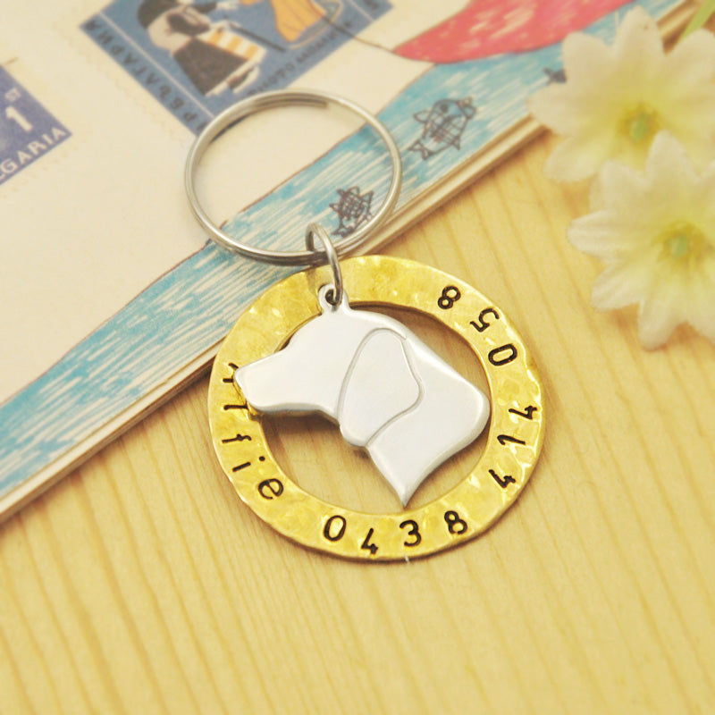 Personalized Beagle Dog ID Tag