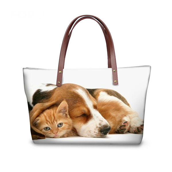 3D Beagle Dog Tote Bag