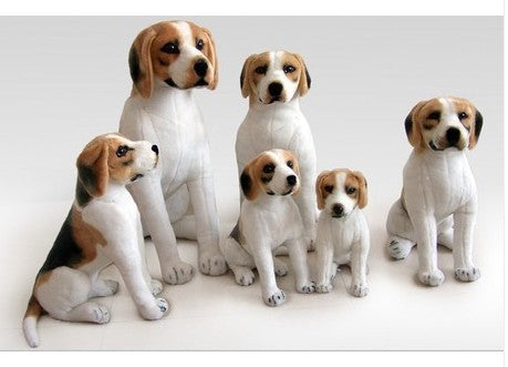 Squat Beagle Dog Plush Toy